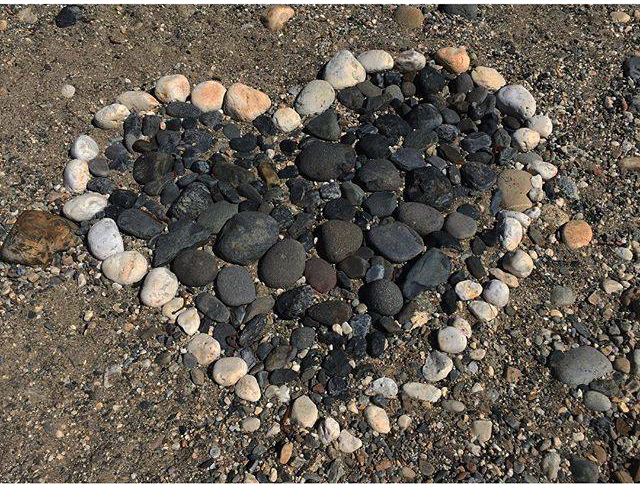 heart with stones